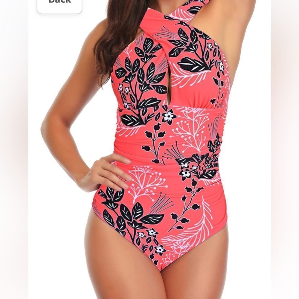 YOU DI AN
One Piece Swimsuit Tummy Control Bathing Suit Criss-Cross